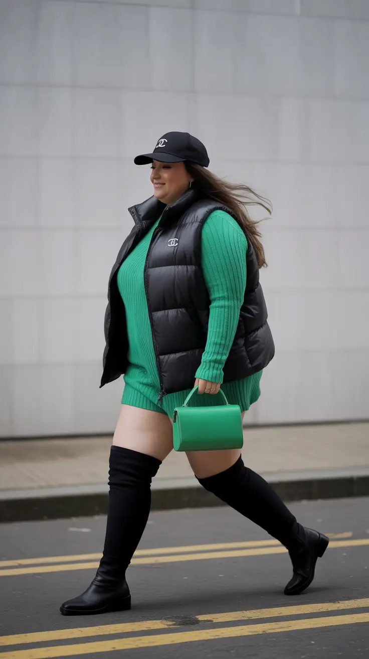 plus-size-outfits-for-women-2026 Emerald Edge