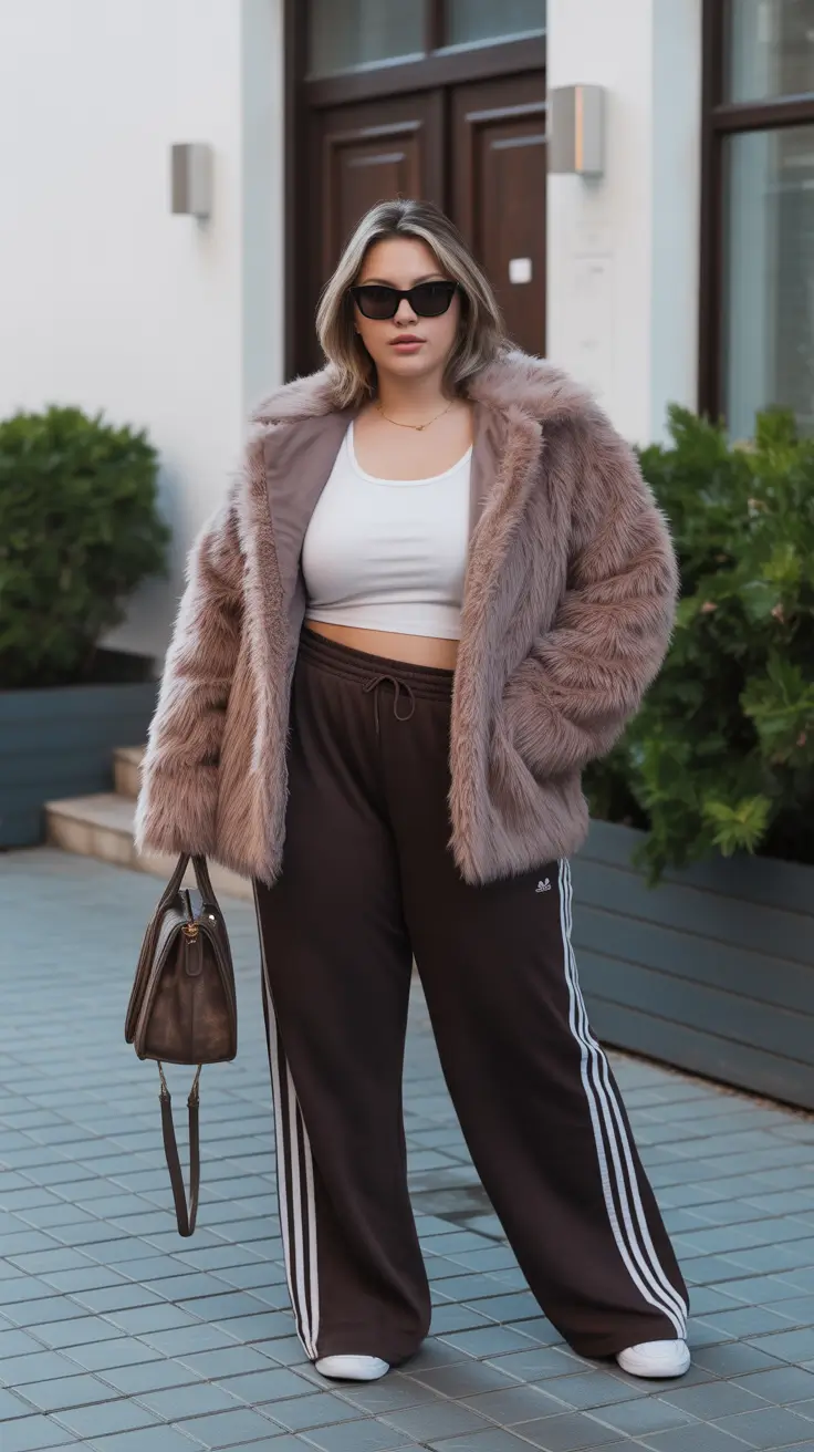 plus-size-outfits-for-women-2026 Sporty Glam