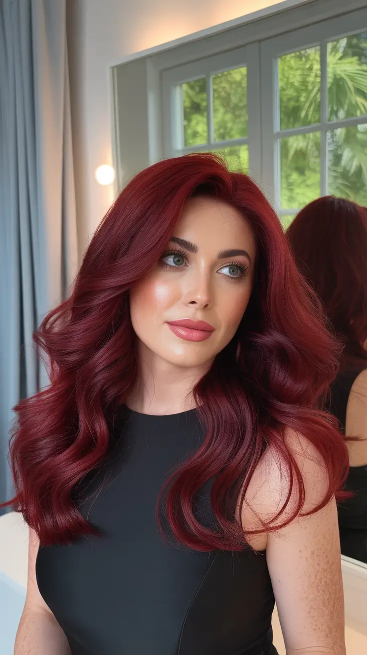 Red hair colors 2026 Raspberry Flame Curls