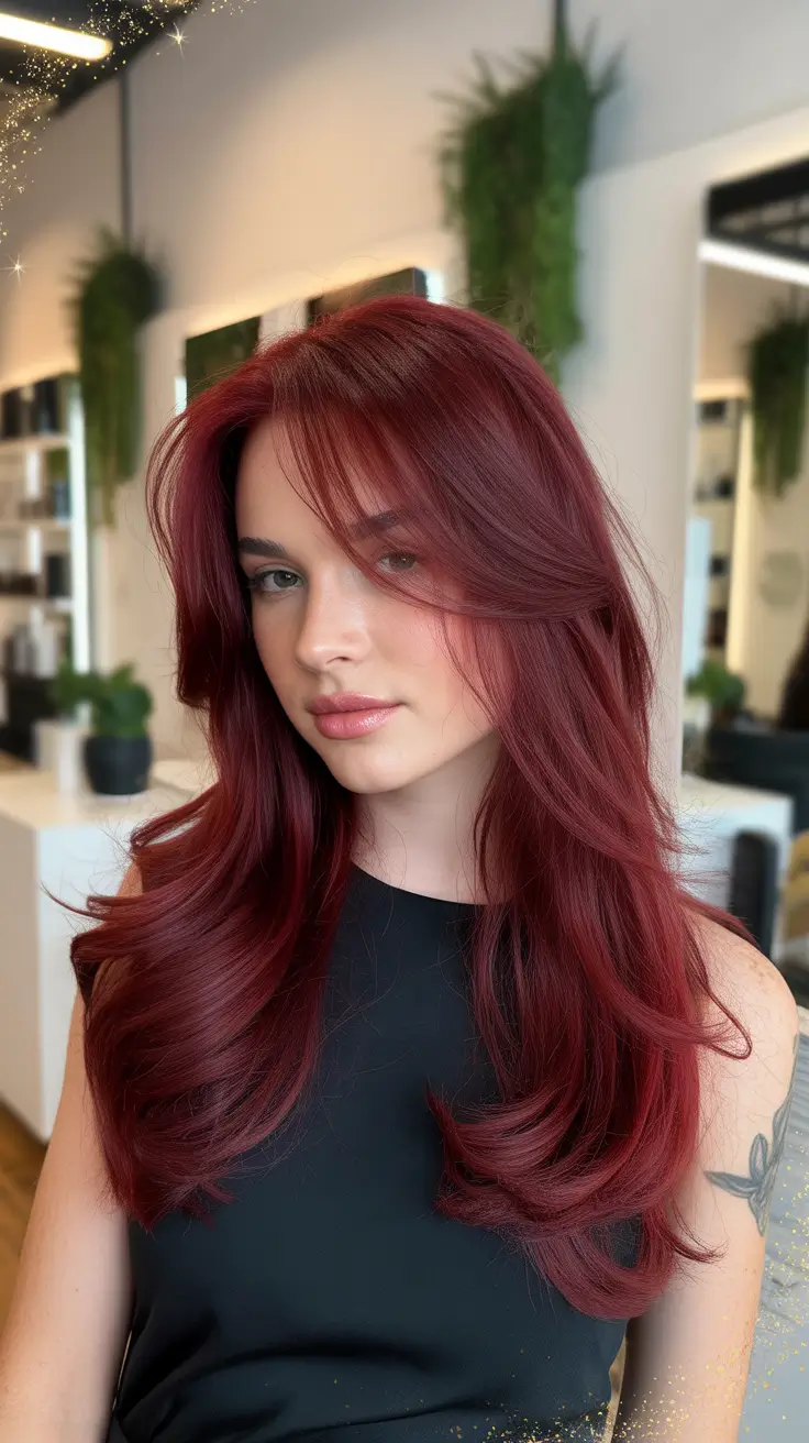 Red hair colors 2026 Mulled Wine Layers