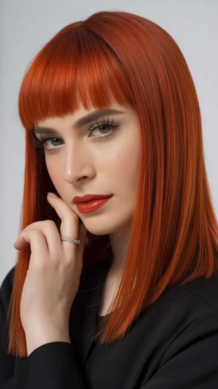Red hair colors 2026 Firelight Copper Sleek