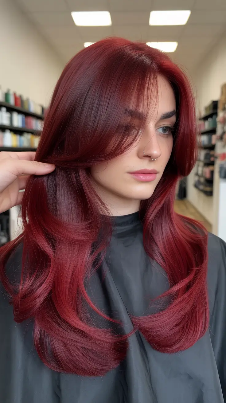 Red hair colors 2026 Raspberry Mocha Flow