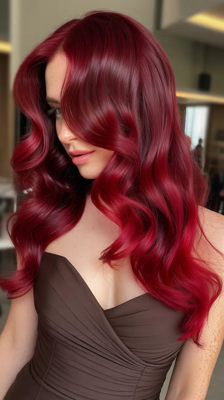 Red hair colors 2026 Ruby Showstopper Curls