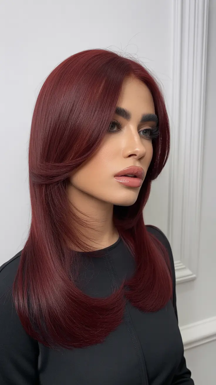 Red hair colors 2026 Velvet Flame Layers