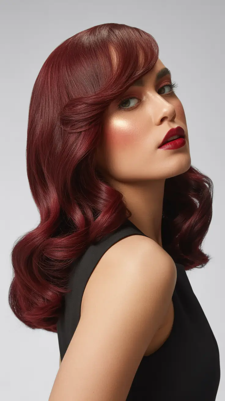 Red hair colors 2026 Retro Ruby Waves