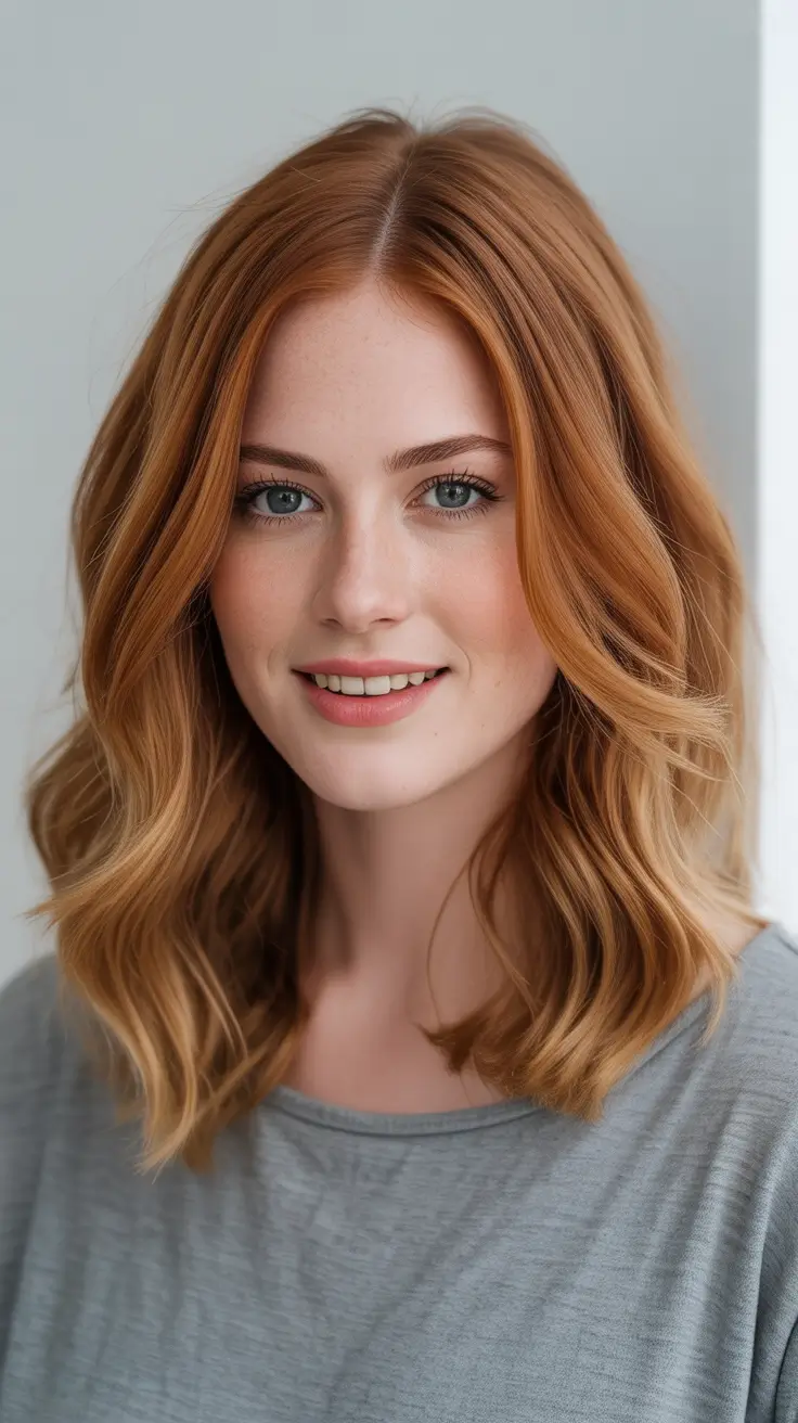 Rich auburn hair color ideas 2026 Soft Cinnamon Glow