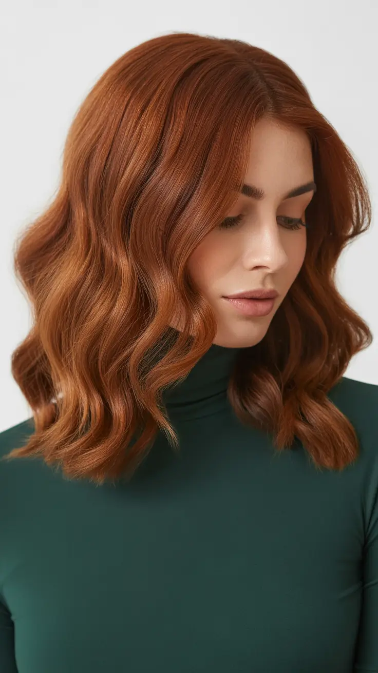 Rich auburn hair color ideas 2026 Chocolate Auburn Bob