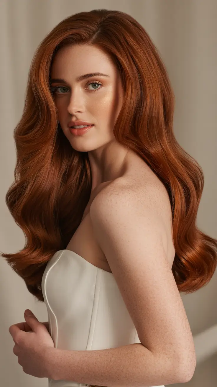Rich auburn hair color ideas 2026 Classic Auburn Luxe