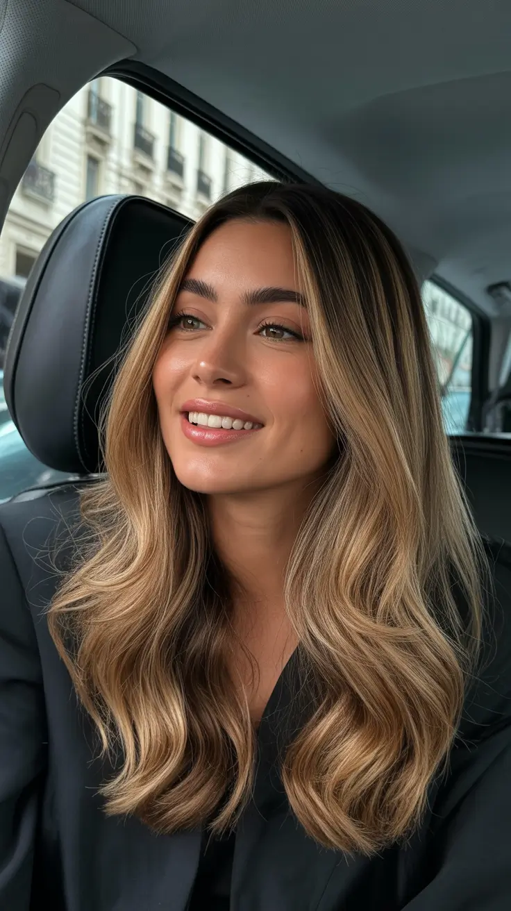 Rich caramel hair color 2026 Soft Burnt Latte Shine