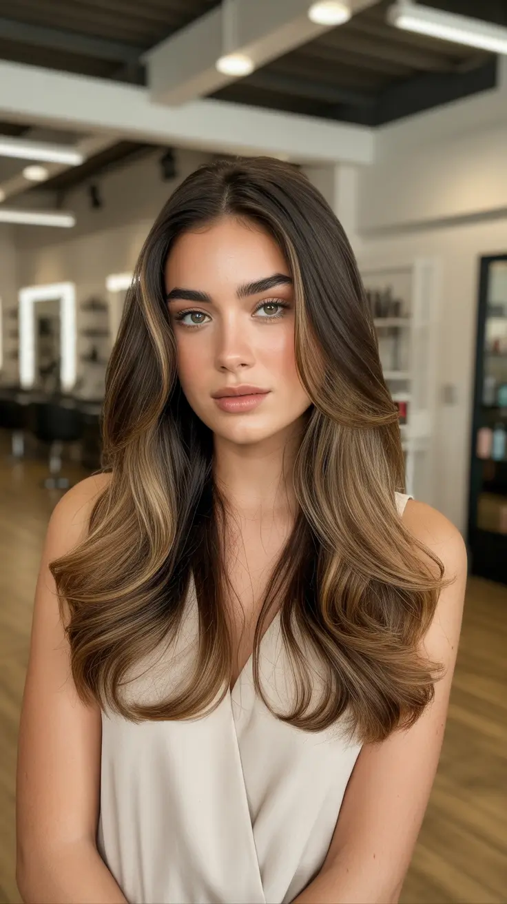 Rich caramel hair color 2026 Gingerbread Swirl Volume