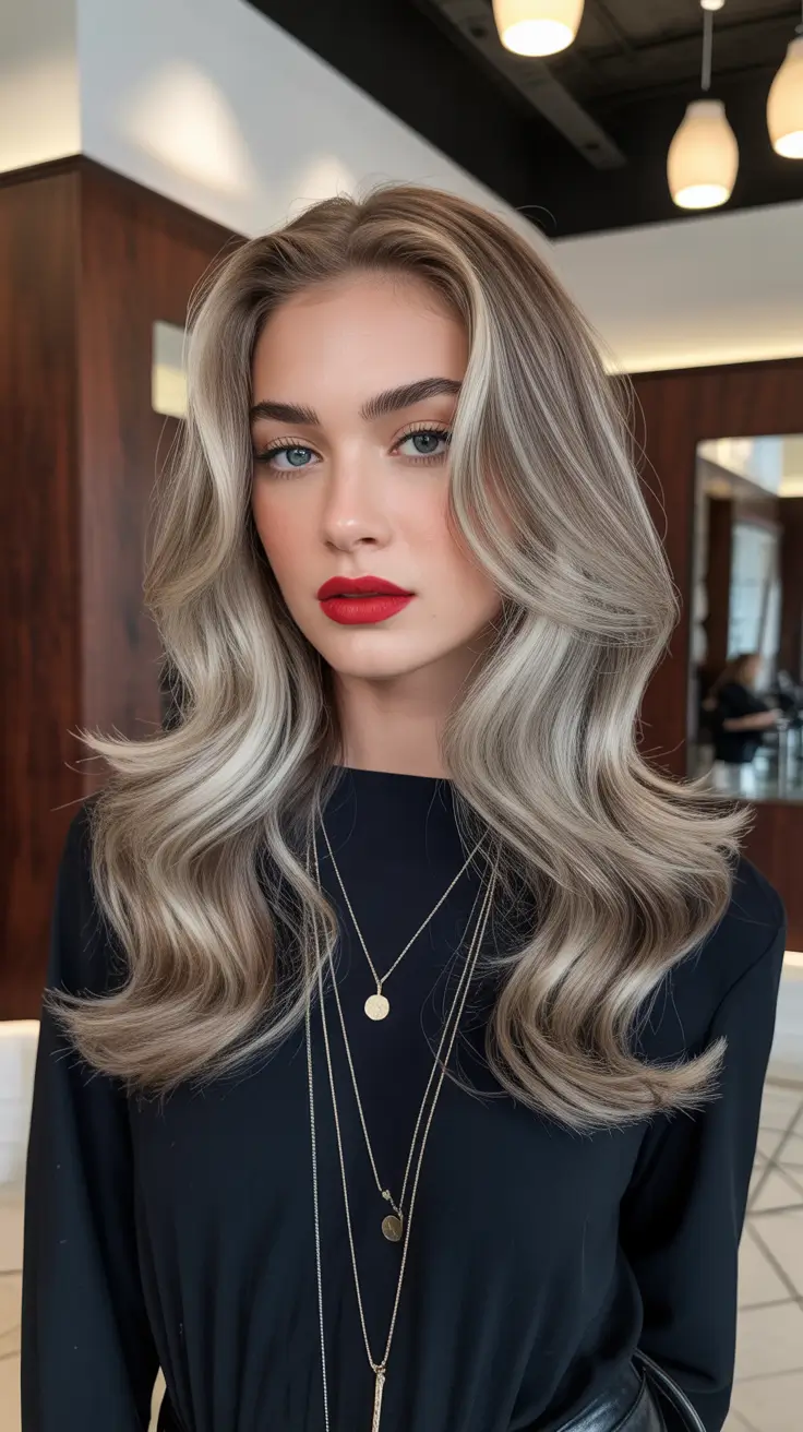 Soft hair color ideas to look younger 2026 Soft Silver Blonde Glam