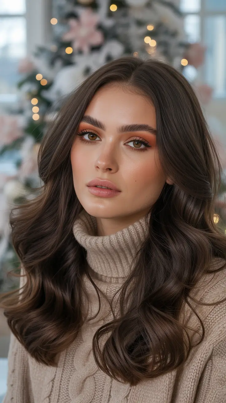 Soft hair color ideas to look younger 2026 Winter Cocoa Waves