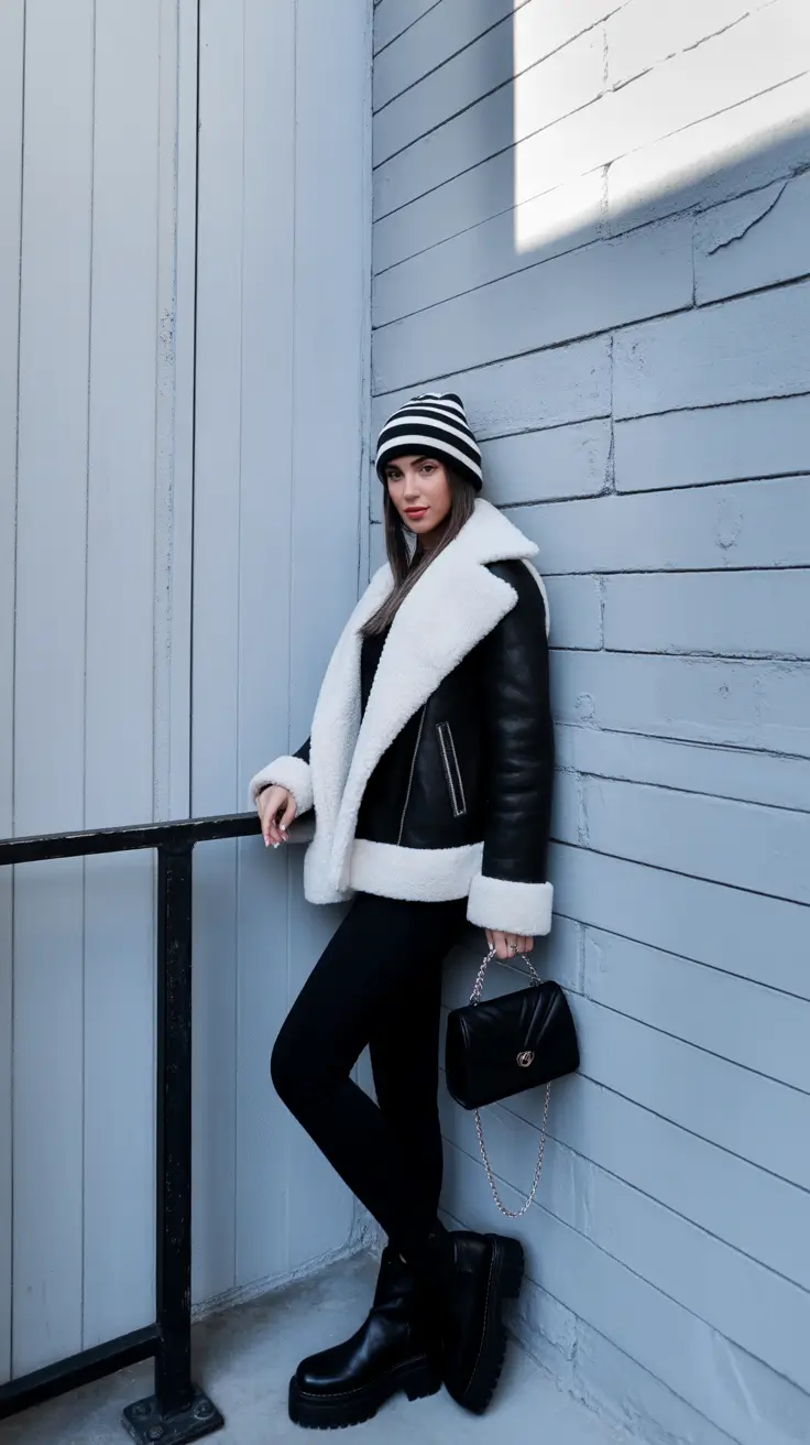 Stylish New York outfits 2026 Monochrome Layers and Urban Chill