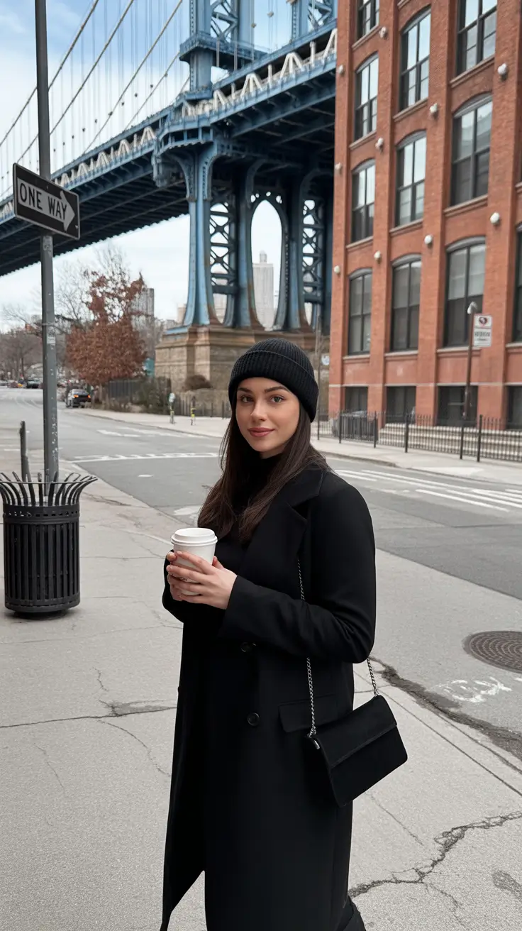 Stylish New York outfits 2026 Minimalist Black with Brooklyn Energy