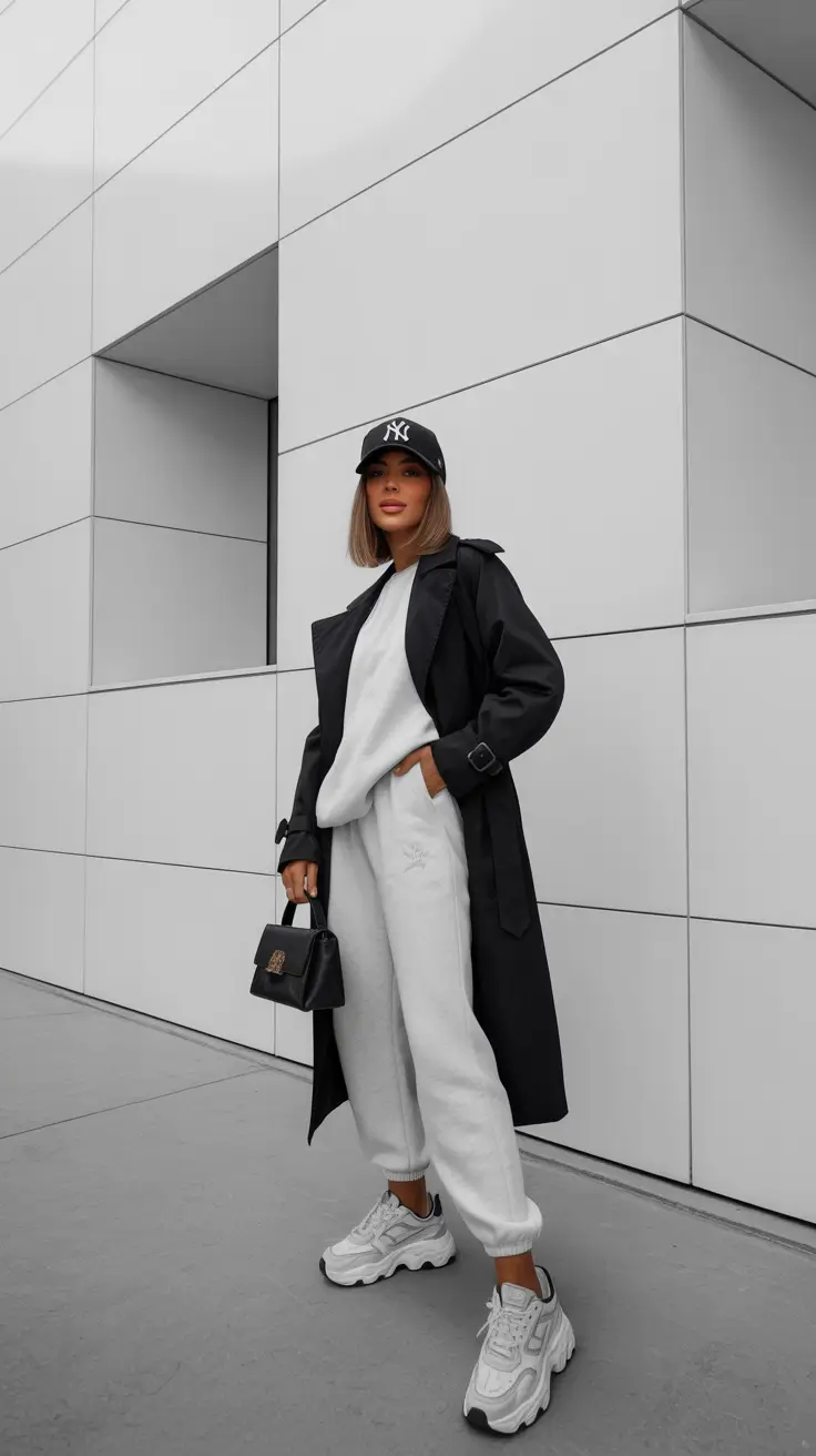 Stylish New York outfits 2026 Sporty Luxe for City Errands