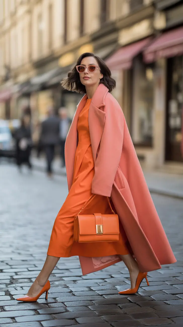 Stylish night out outfits 2026 Tangerine Crush