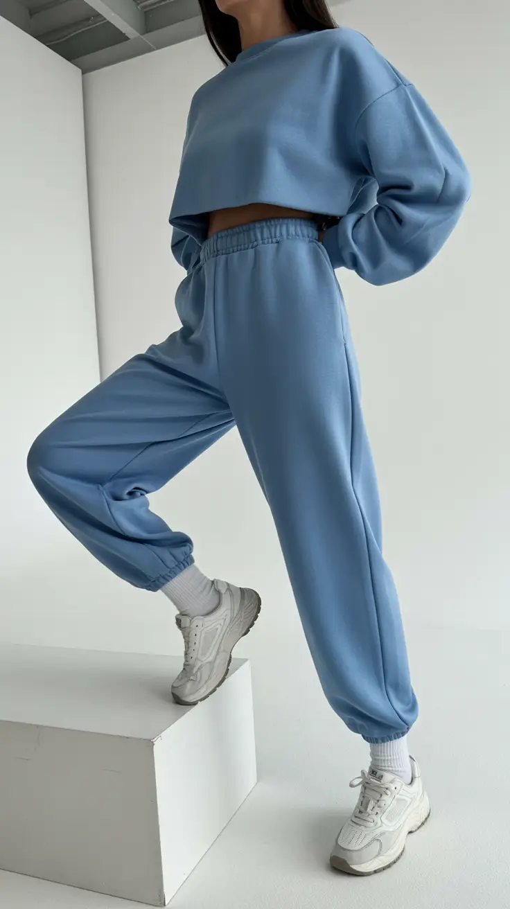 sweatpants outfits for women 2026 Blue Comfort