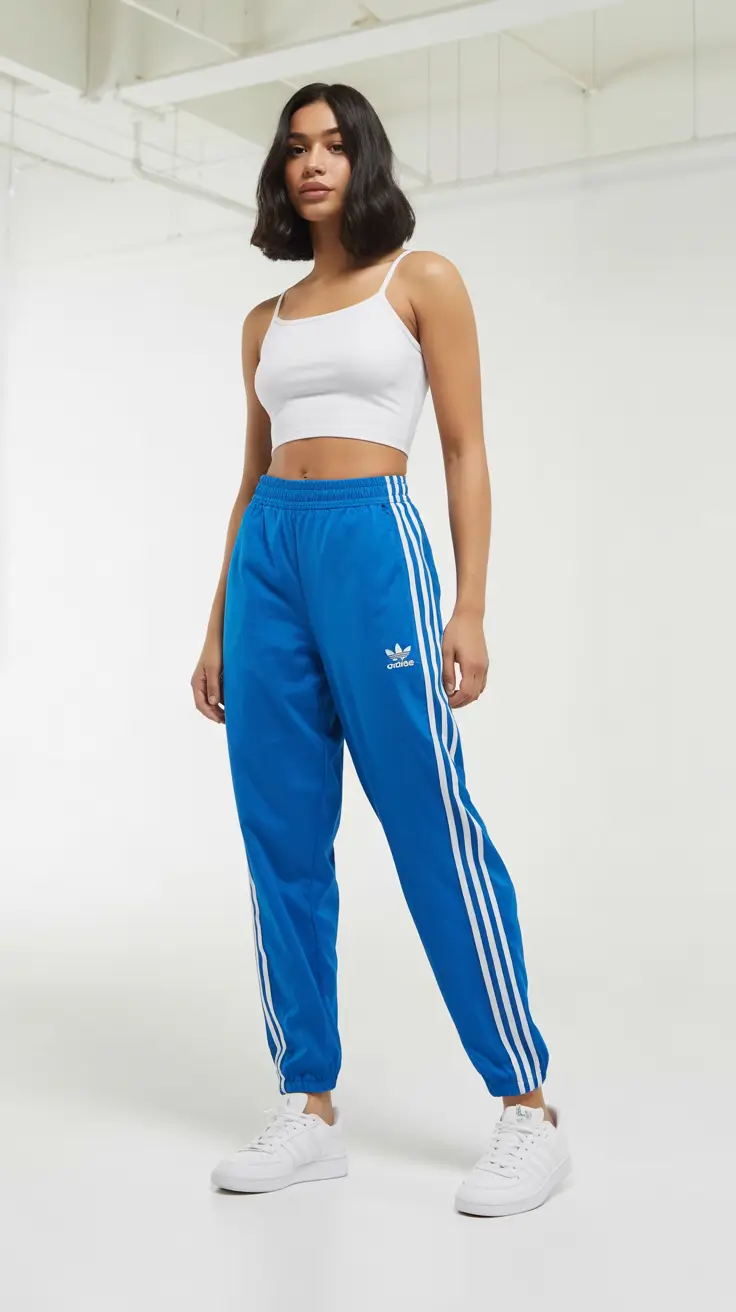 sweatpants outfits for women 2026 Electric Blue Vibe