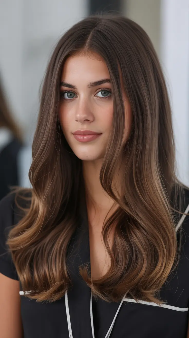 Top hair color trends 2026 Chocolate Balayage