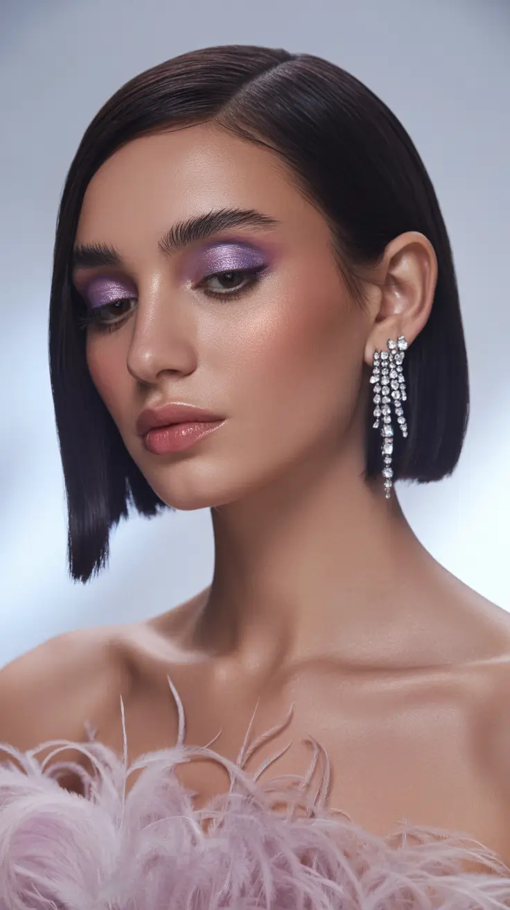 Top hair color trends 2026 Glossy Jet Bob