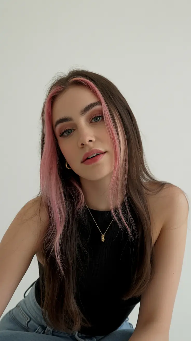 Top hair color trends 2026 Rose-Tinted Strands