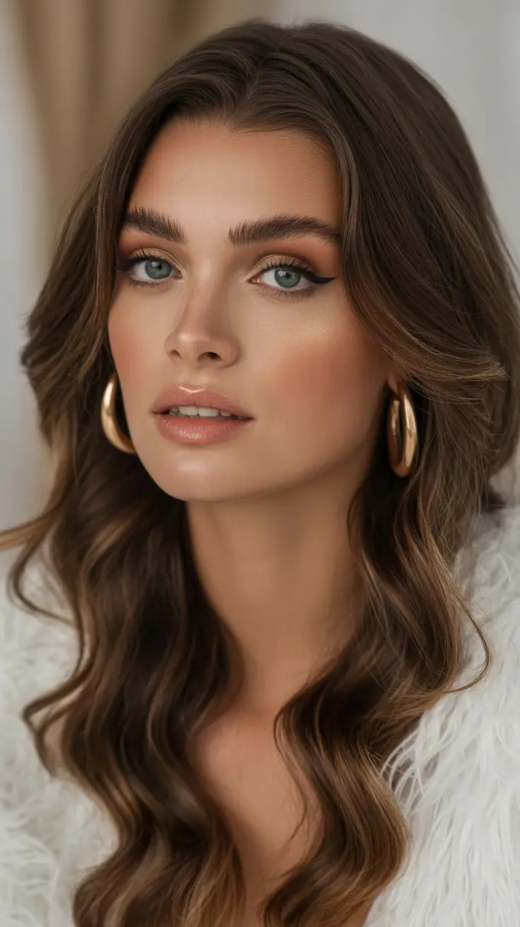 Top hair color trends 2026 Smoky Walnut Brunette