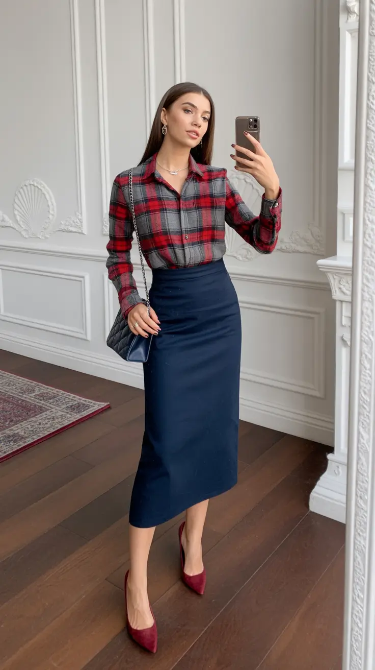 Trendy everyday outfits 2026 Preppy Revival with a Feminine Edge