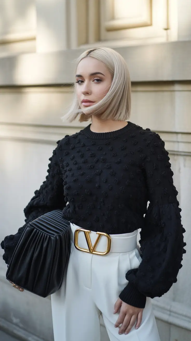 Trendy everyday outfits 2026 Monochrome Statement