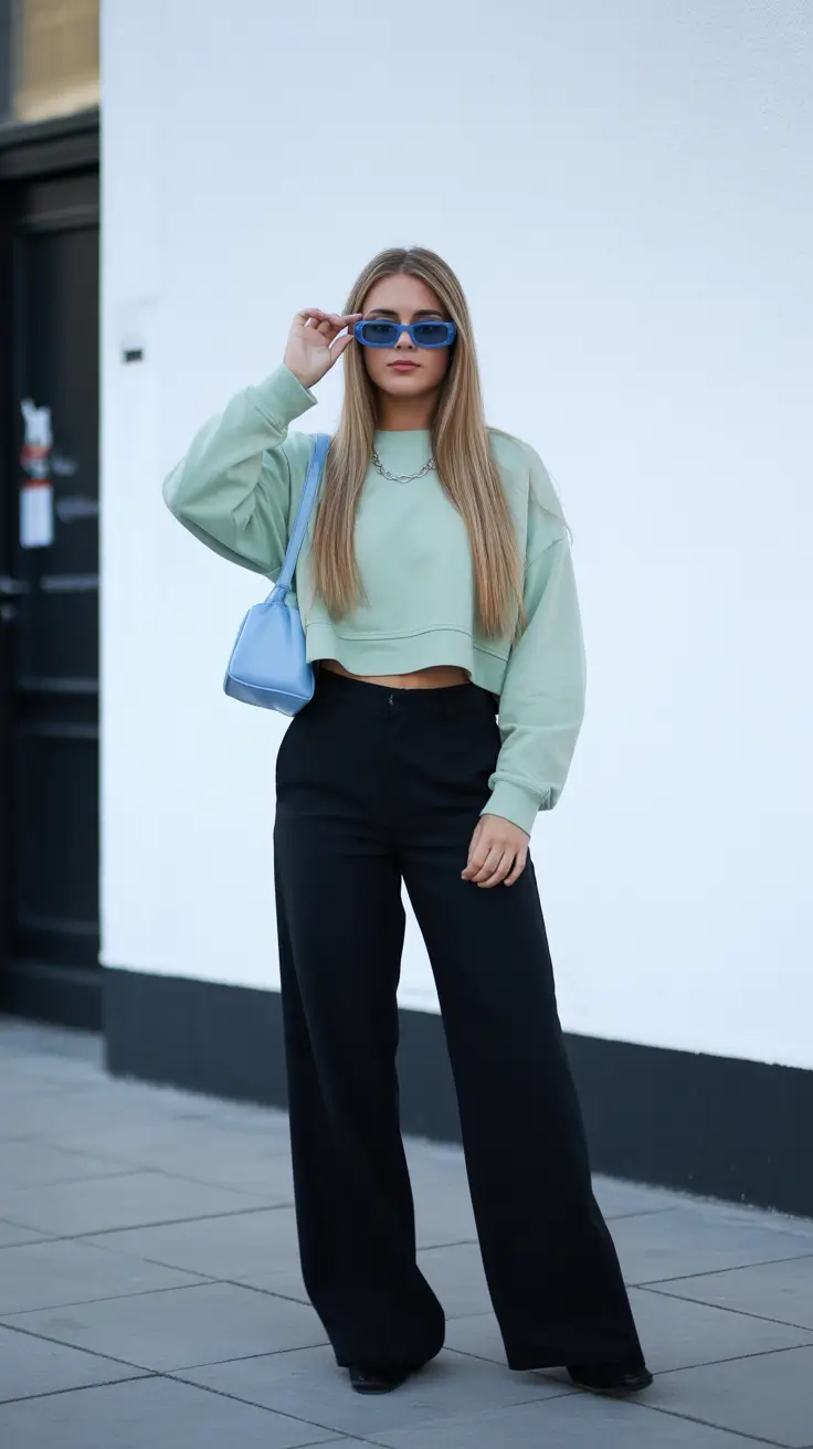 Trendy everyday outfits 2026 Mint Mood Streetwear Meets Effortless Cool