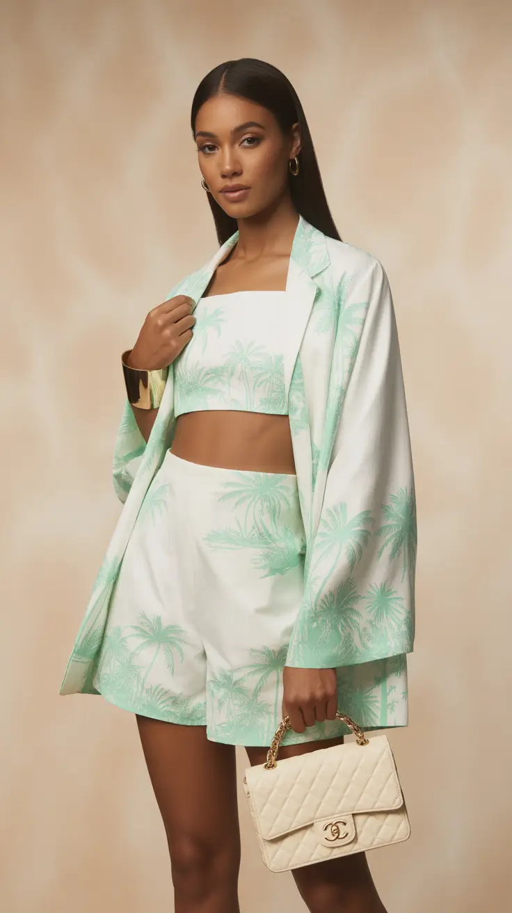 Vacation outfit ideas 2026 Palm Paradise Set