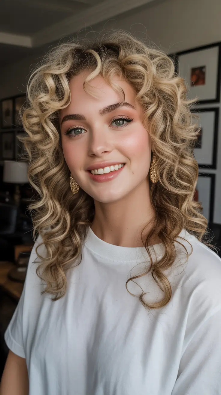 Best curly hairstyles 2026 Golden Spiral Ringlets With Classic Soft Layers