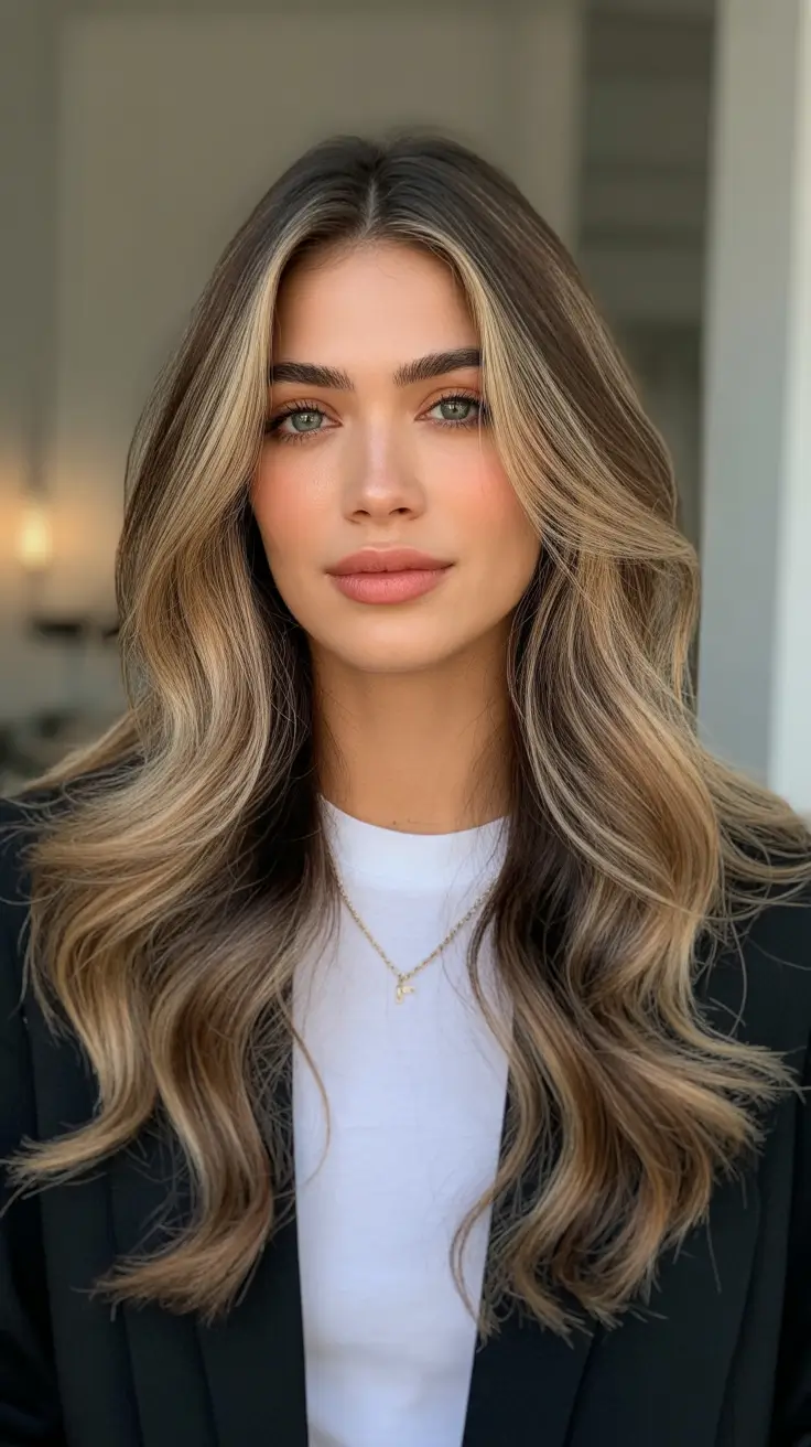 Best haircuts for medium hair 2026 Dimensional Brunette with Lived-In Volume