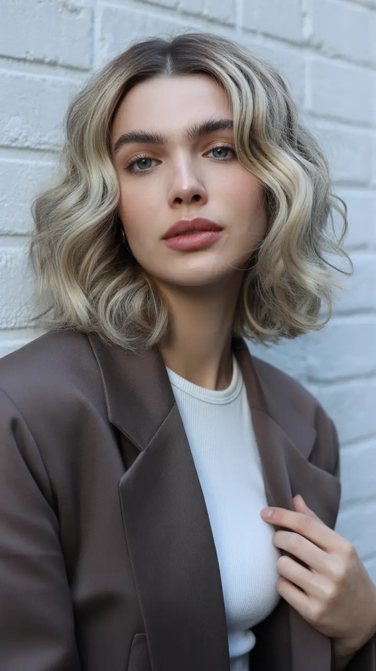 Best haircuts for medium hair 2026 Soft Textured Lob with Tousled Layers