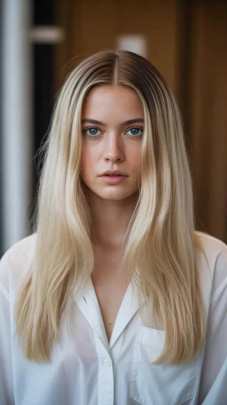 Best haircuts for medium hair 2026 Platinum Length with Subtle Texture