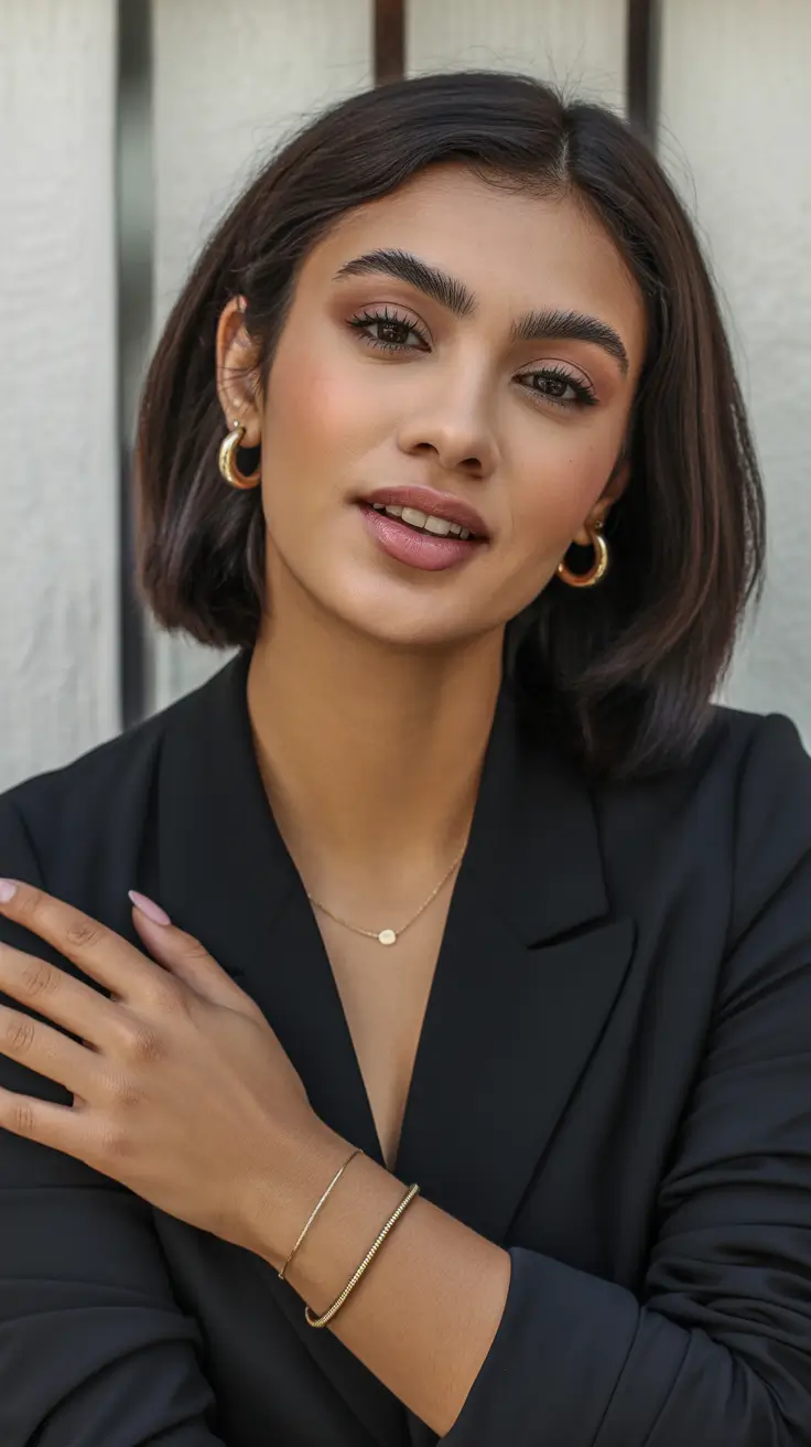 Best haircuts for thin fine hair 2026 Polished Chin-Length Bob for Effortless Volume