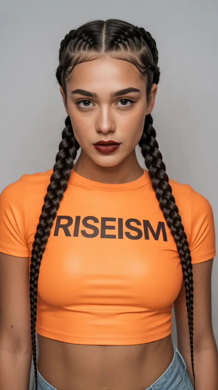 Braided hairstyles for women 2026 Sporty Double Dutch Energy