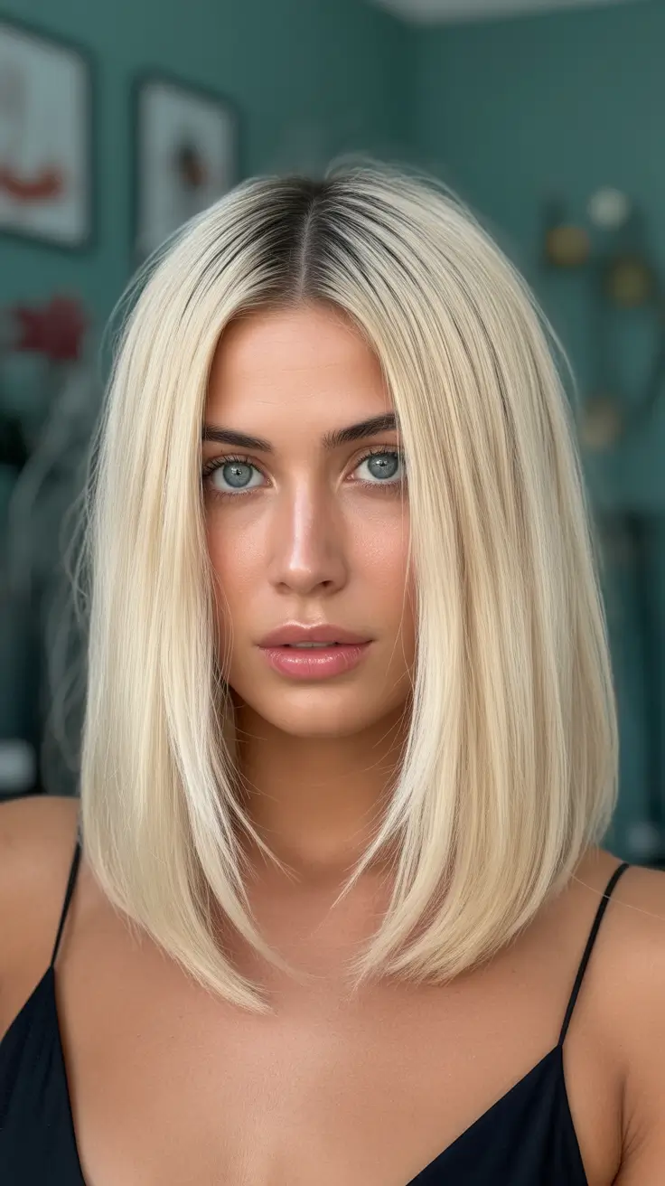 Cute hairstyle ideas 2026 Classic Blonde Lob