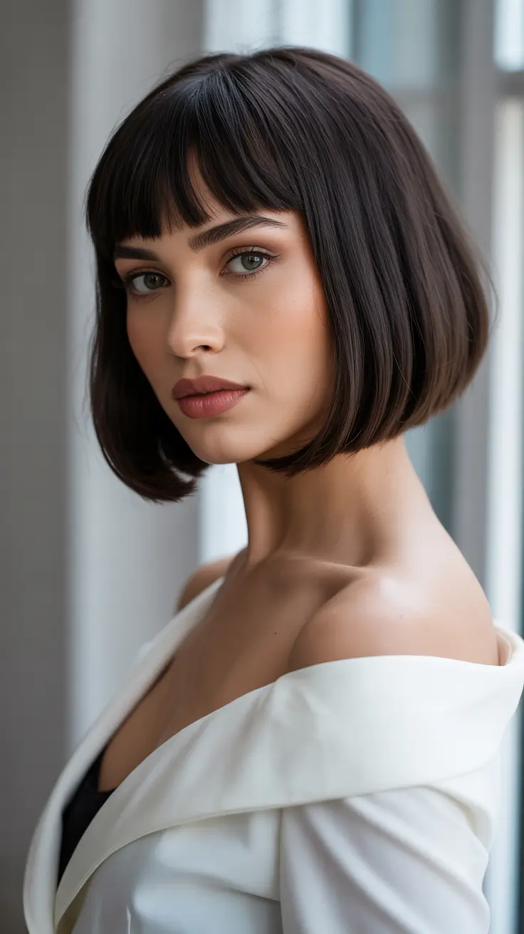 Cute hairstyle ideas 2026 Polished French Bob