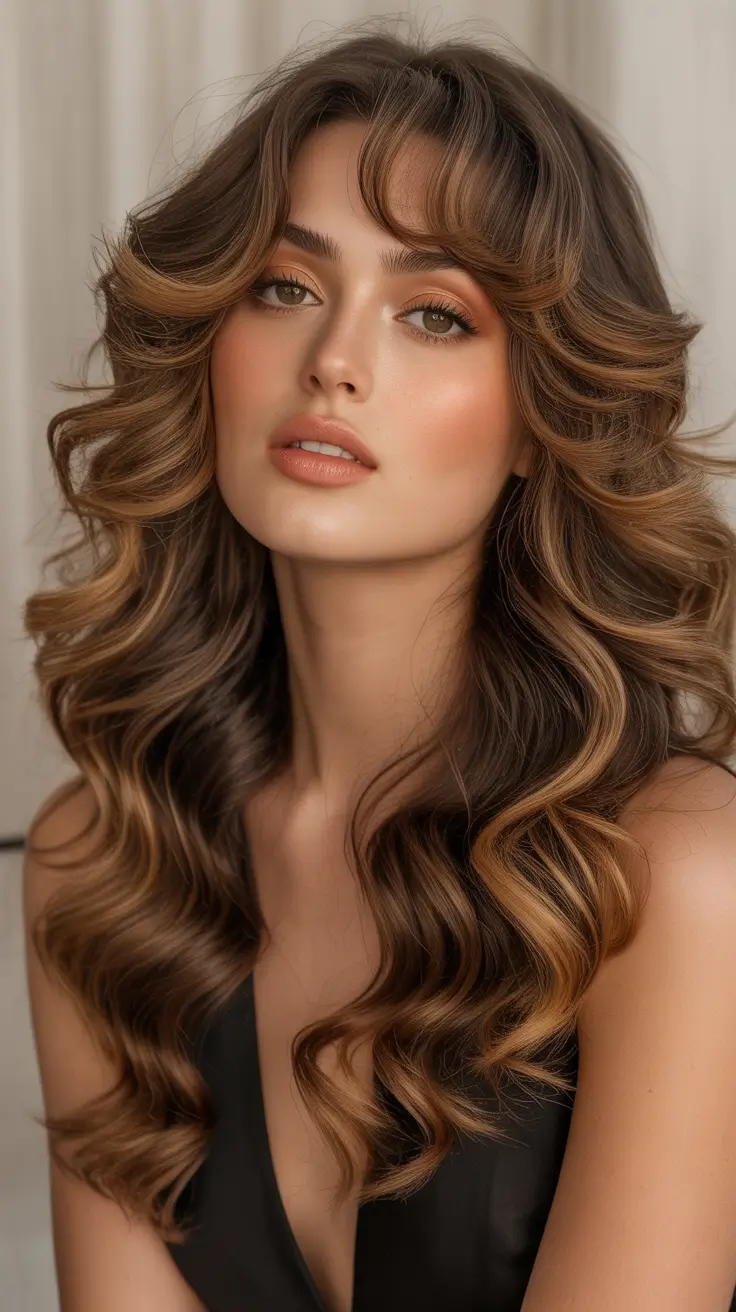 Layered haircuts for long hair 2026 70s-Inspired Butterfly Layers with Volume