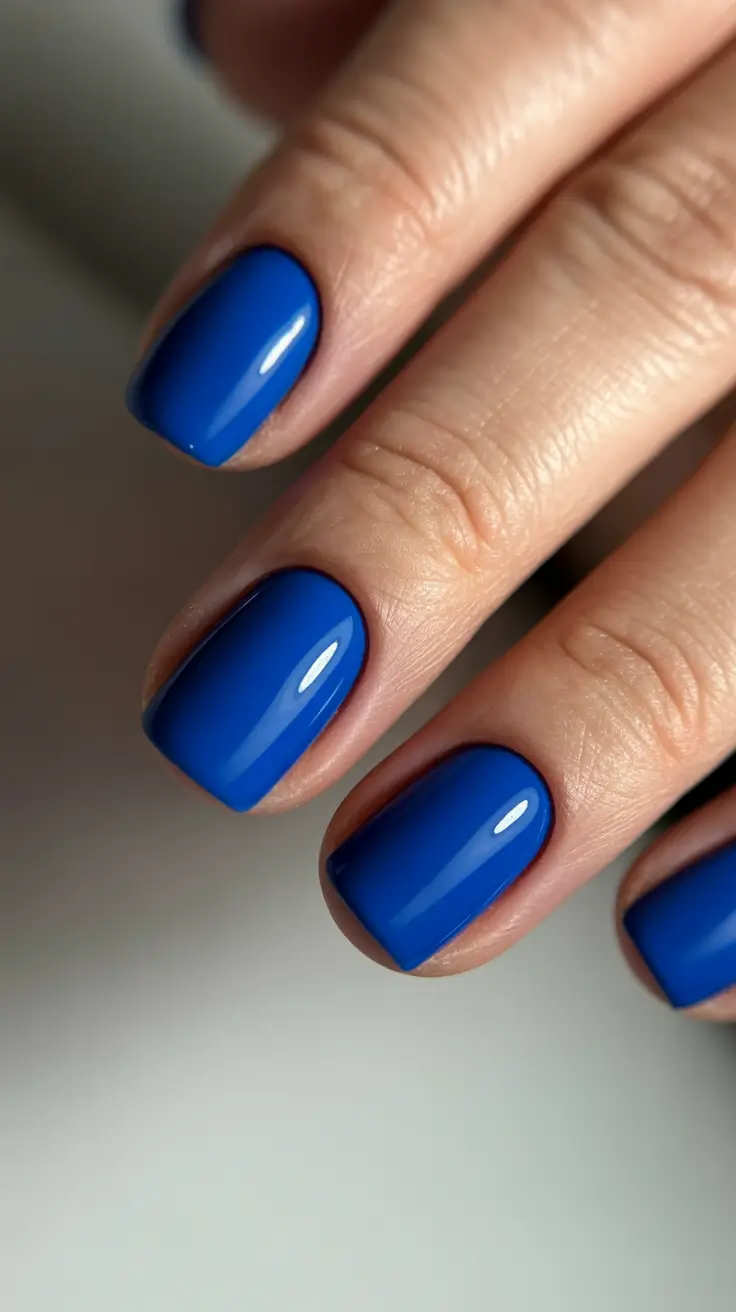 nail colors ideas for 2026 Electric Sapphire for Bold Mood Days