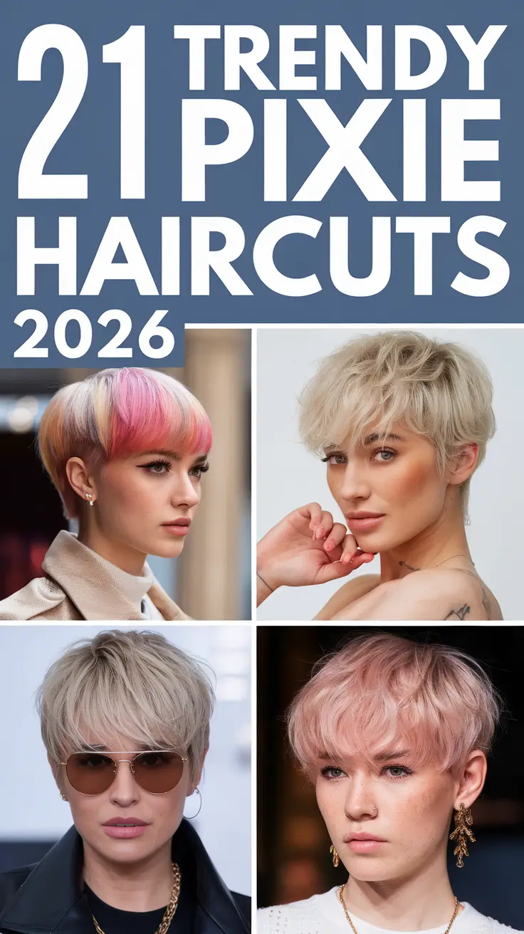 Trendy Pixie Haircuts 2026: Modern, Sassy & Effortlessly Chic Looks for Women