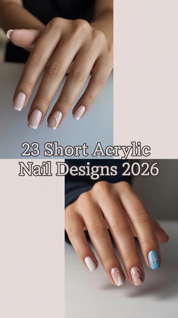 Short Acrylic Nail Designs 2026: Fresh Inspo for Cute, Trendy & Extra Looks