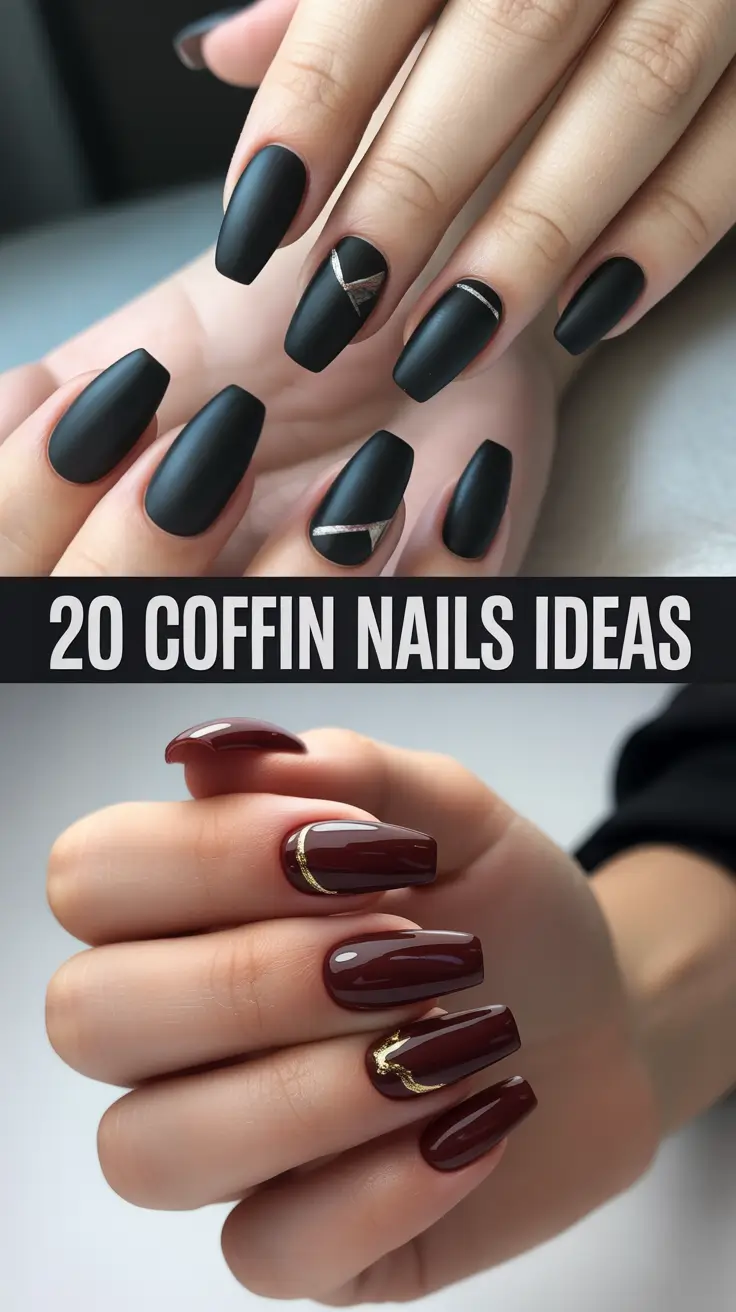 Coffin Nails Ideas 2026: Trendy Designs, Shapes & Colors for Every Season