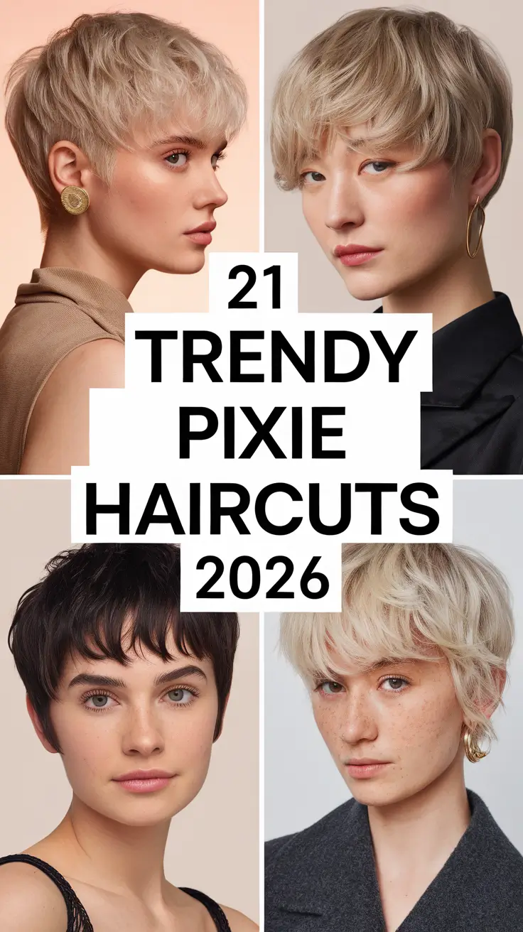 Trendy Pixie Haircuts 2026: Modern, Sassy & Effortlessly Chic Looks for Women