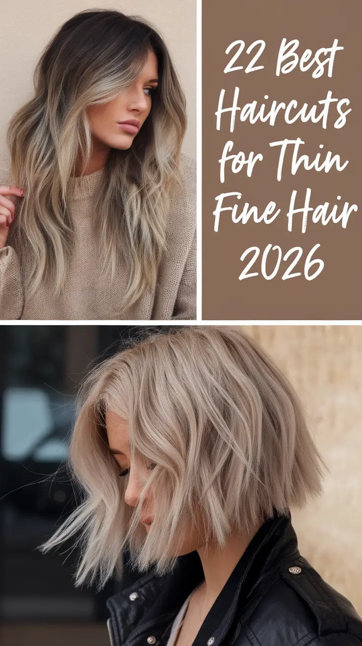 Best Haircuts for Thin Fine Hair 2026: Long Layers, Volume & Fresh Style Ideas