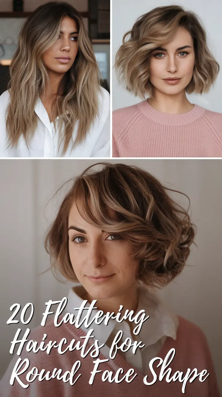 Flattering Haircuts for Round Face Shape 2026: Perfect Short, Medium & Long Styles to Try