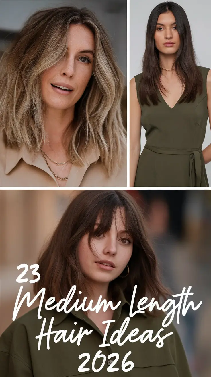 Medium Length Hair Ideas 2026: Fresh, Stylish & Curly-Inspired Looks for Every Season
