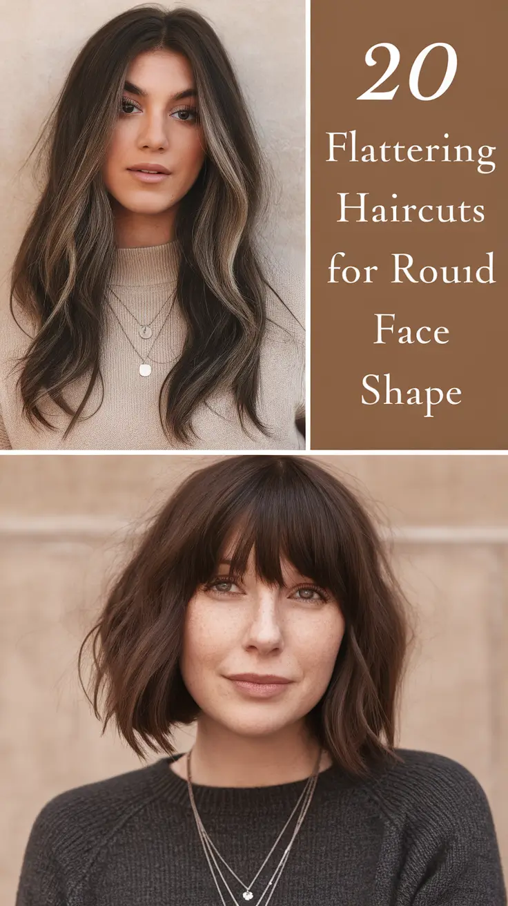 Flattering Haircuts for Round Face Shape 2026: Perfect Short, Medium & Long Styles to Try