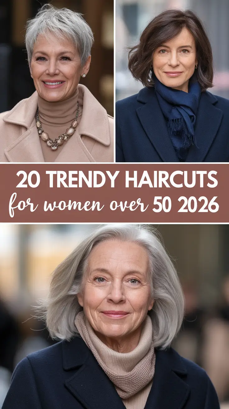 Trendy Haircuts for Women Over 50 2026: Best Bob, Pixie & Layered Cuts for a Fresh Look