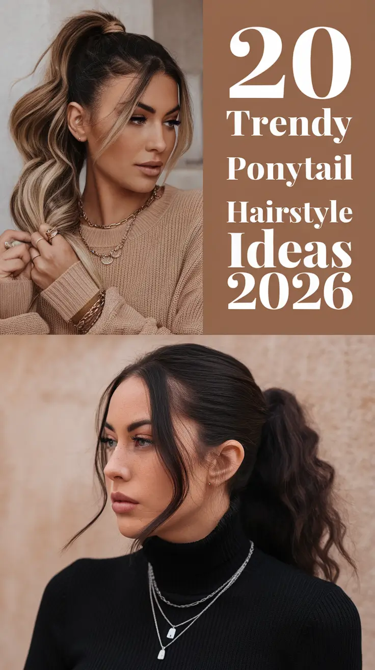 Trendy Ponytail Hairstyle Ideas 2026: The Most Sleek & Modern Styles of the Year